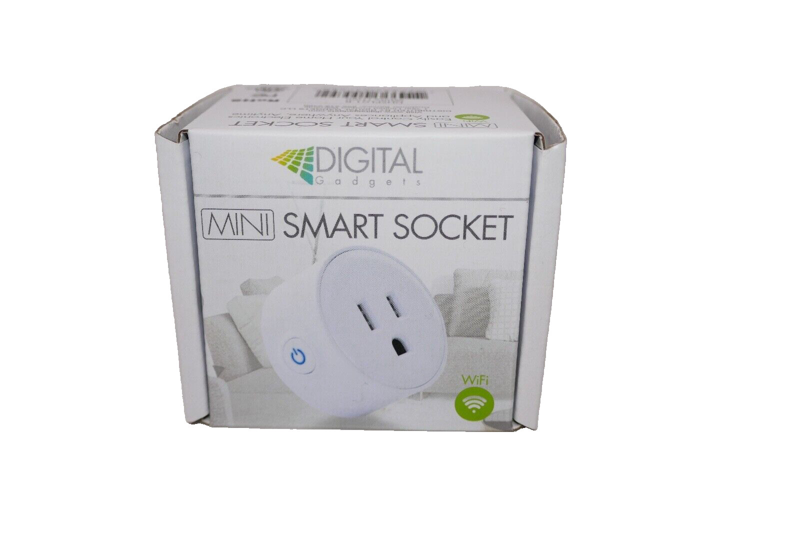 Digital Gadgets Wi-Fi Mini Smart Socket DHSPLG1-R White NEW