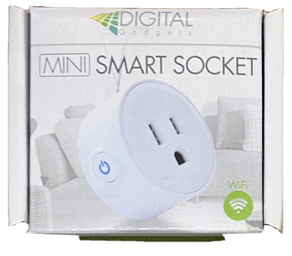 Digital Gadgets Wi-Fi Mini Smart Socket DHSPLG1-R White NEW
