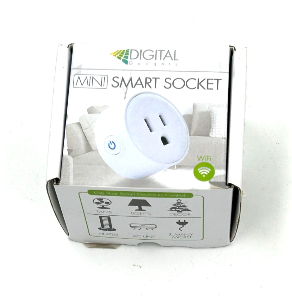 Digital Gadgets Wi-Fi Mini Smart Socket DHSPLG1-R White