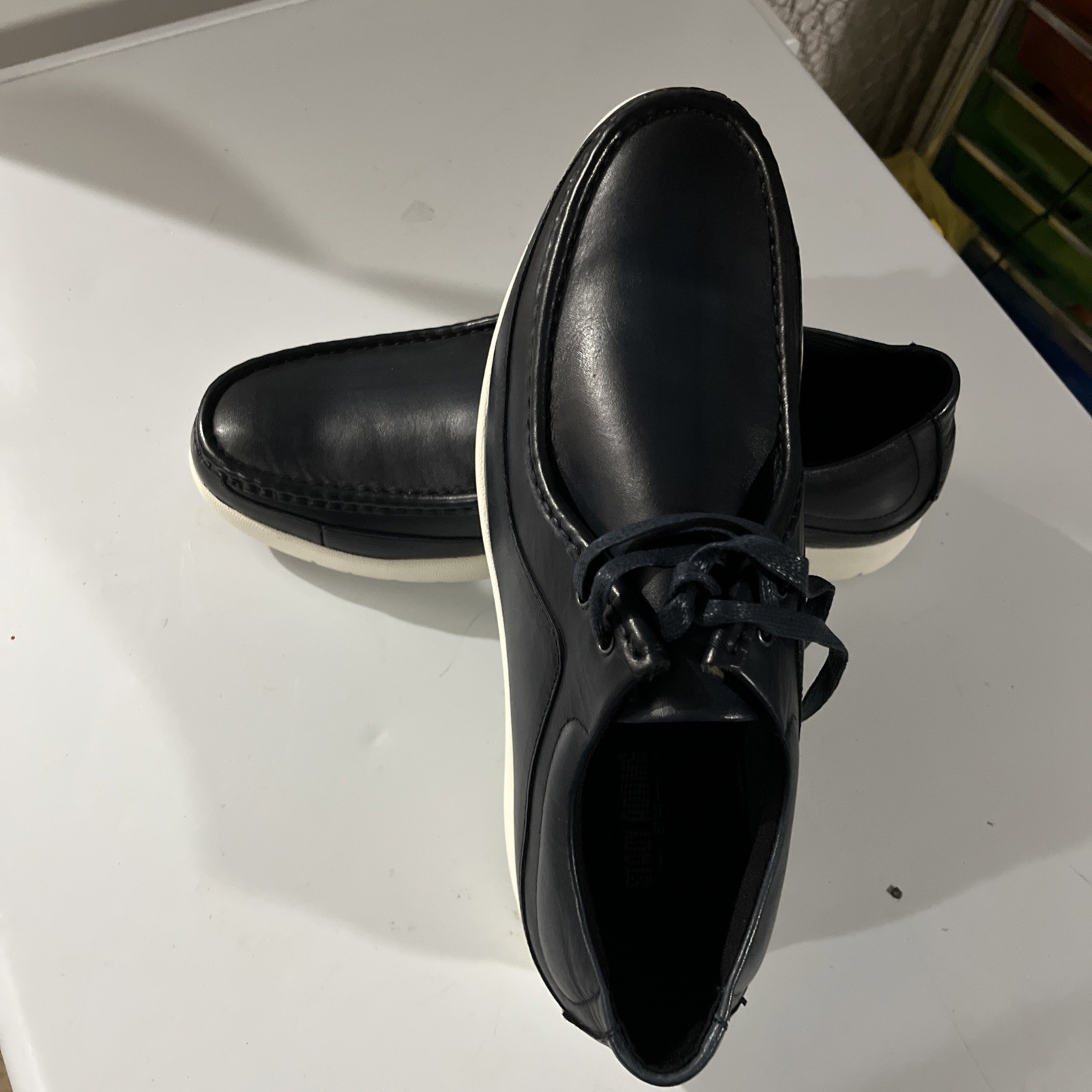 Nice Casual Men's Blue Stacy Adams Shoes 10.5/$49.99🔥Spencer Lace Up Style