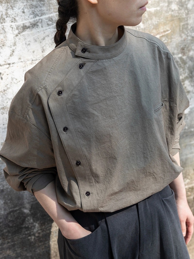 New Chinese Style Womens Casual Long Sleeve Loose Shirts Tops Blouse Autumn