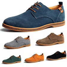 New  Suede European style leather Shoes Men's oxfords Casual Multi Size Fashion