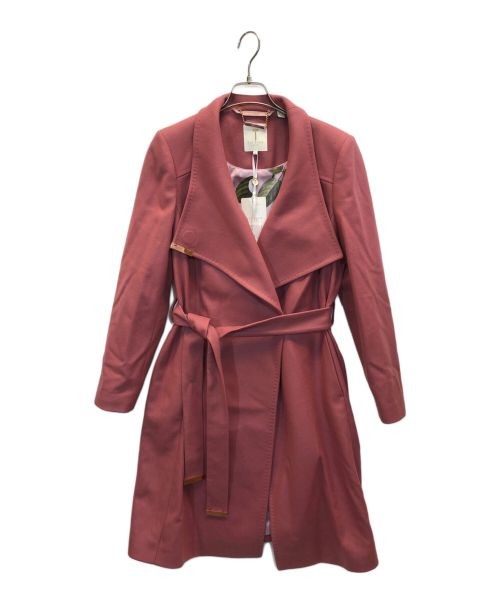 Ted Baker Chesterfield Coat Pink Women Used Stylish Warm