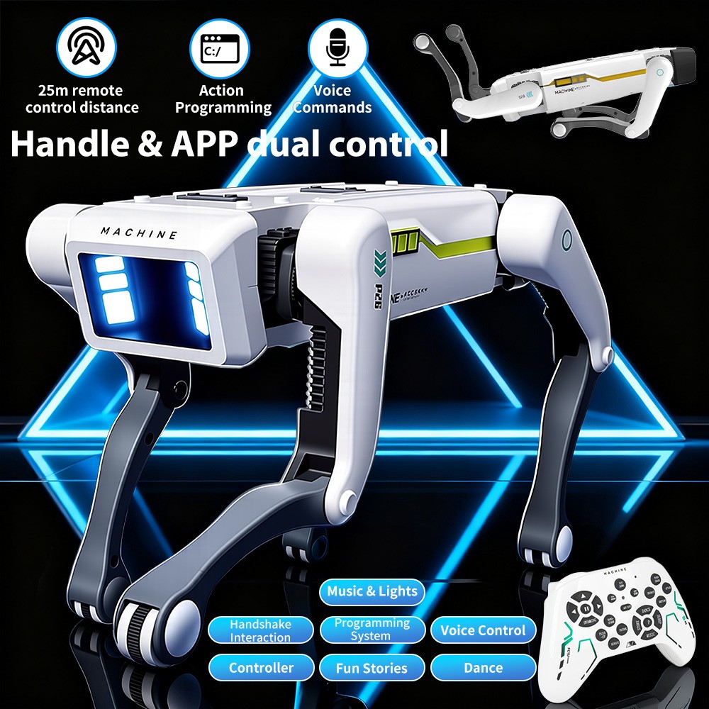 Intelligent Robot Dog Kid Toy Remote & APP Control AI Voice Command Programmable