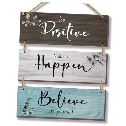 3 Pcs Office Wall Decor Inspirational Rustic Office Decor Motivational Wall 