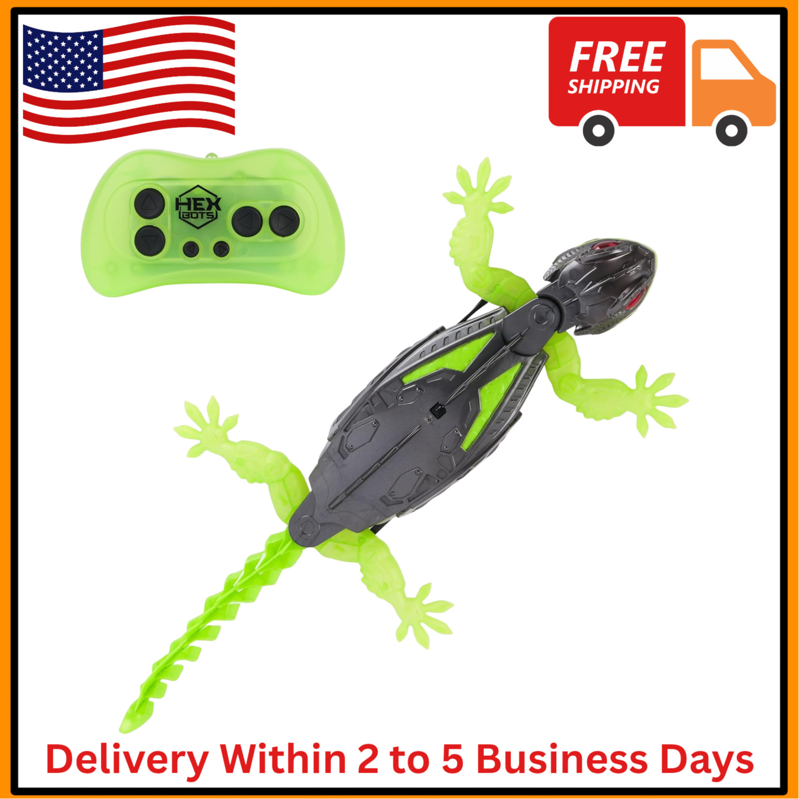 HEX BOTS Wall Crawler Gecko, Rechargeable Remote Control Robot Kids Toys