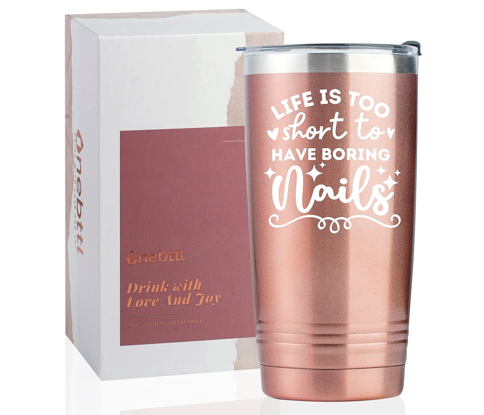 Onebttl Funny Nail Tech Gifts, Nail Tech Must Haves - Life If Too Short To Ha...