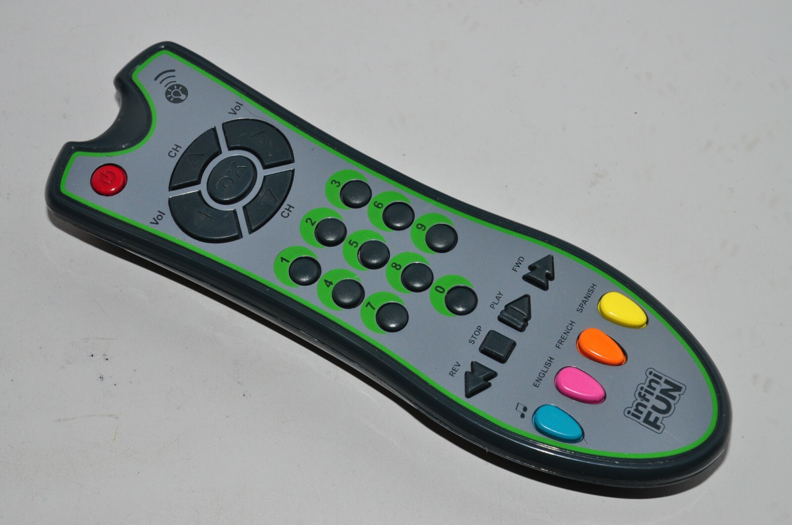 Infini Fun Kidz Delight Pretend Play Remote Control Tech Toy Multilingual Sounds