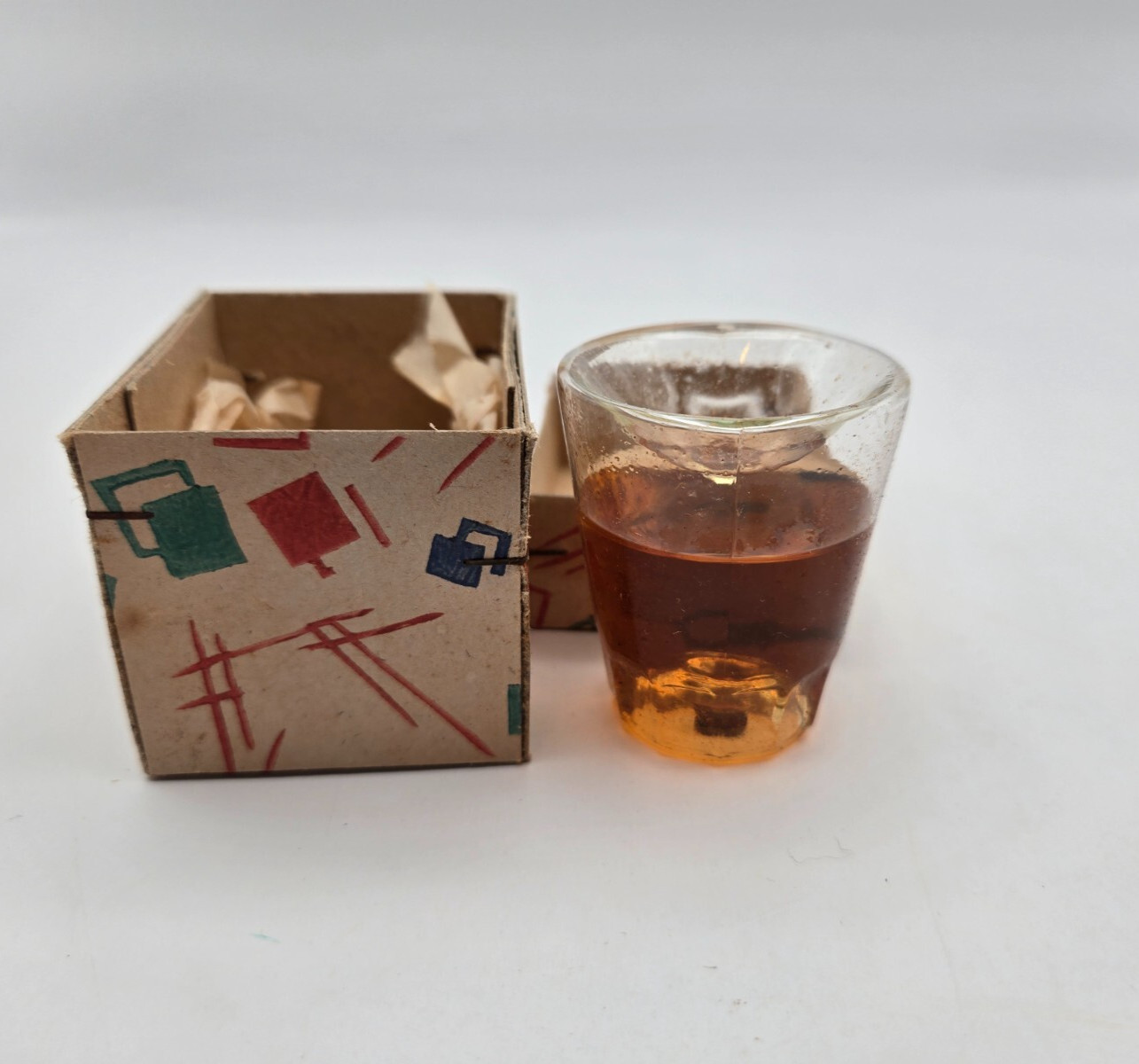 Trick Shot Bar Glass, Novelty Item, Vintage Prank, Joke West Germany