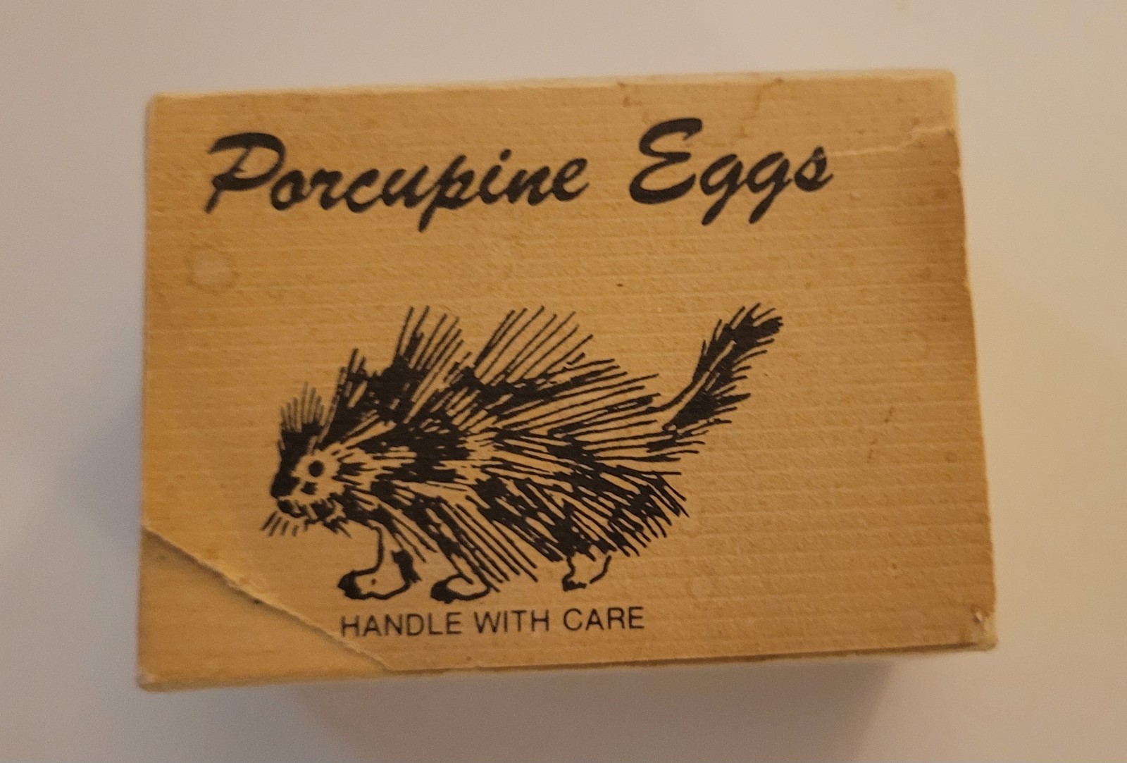 1956 Genuine Porcupine Eggs Novelty Joke Item, Scarce Rare (2 eggs included).👀