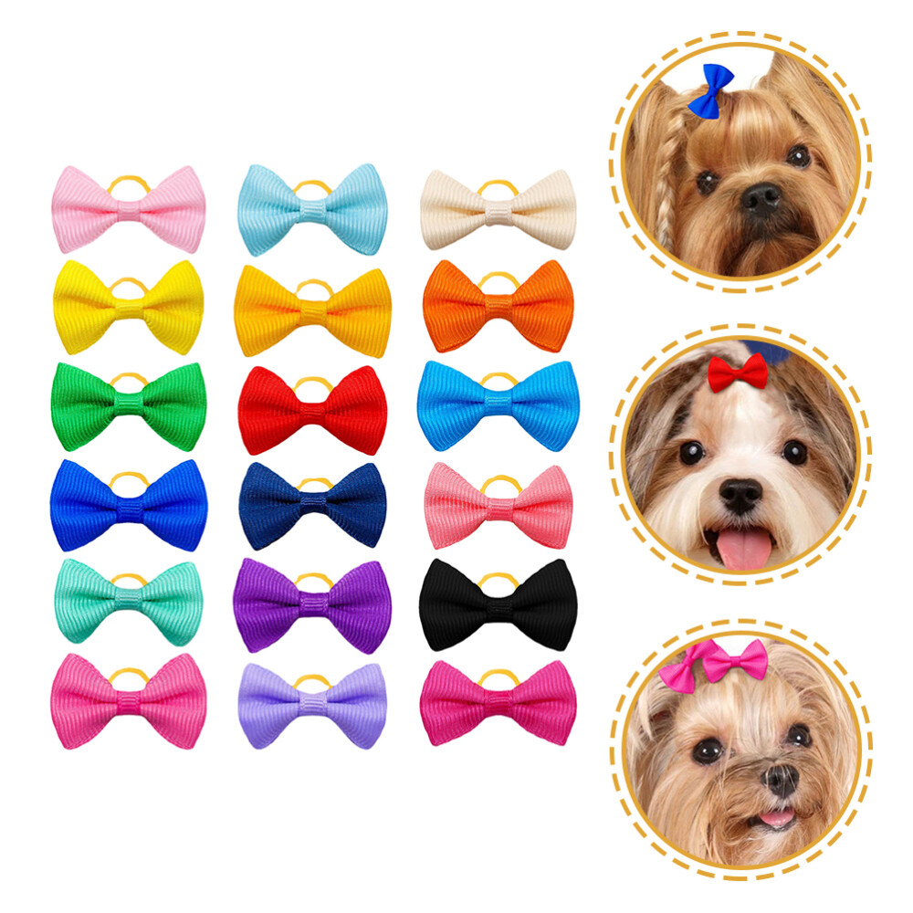 50Pcs Dog Grooming Puppy Dog Bows Girl Dog Hair Bow for Party Dog Decorate Pets
