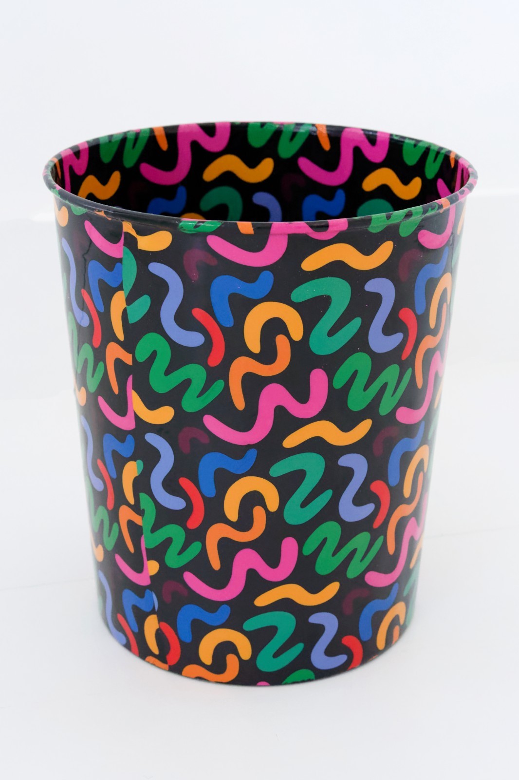 Cute Trash Bin, Bathroom Office Home, Wastebasket Designer Iron Pretty Fun