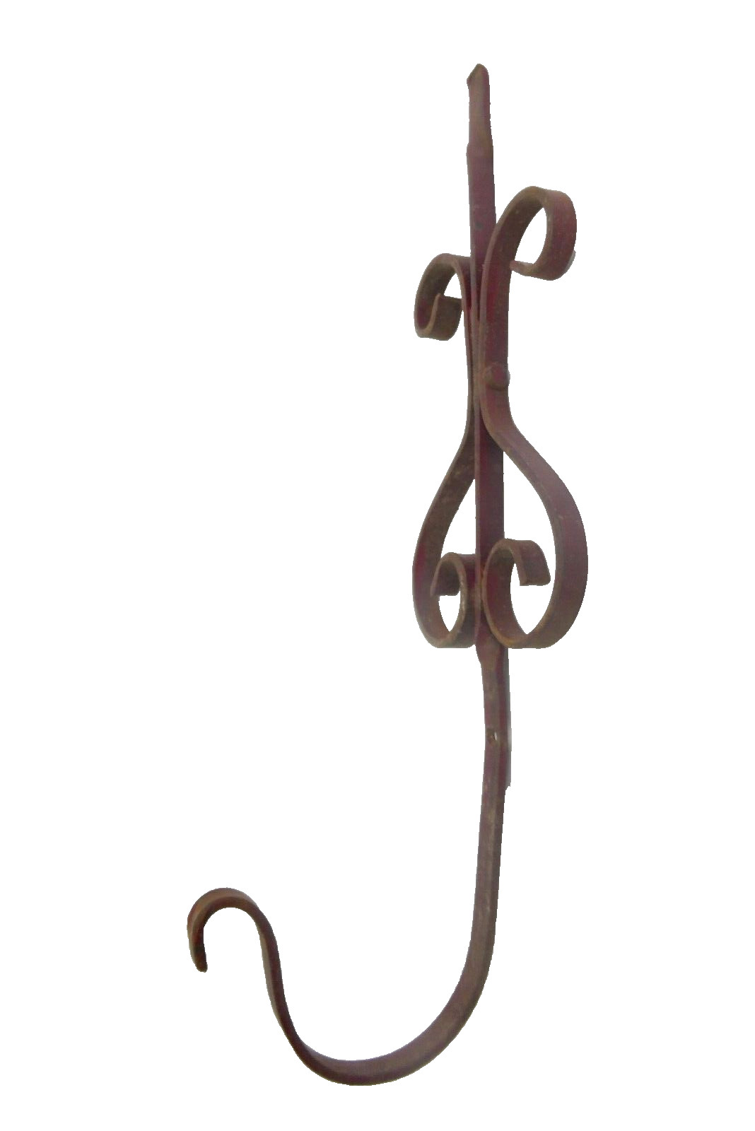 Decorative Red Wrought Iron Metal Coat Rack Hanger Decor Interior Design Hook