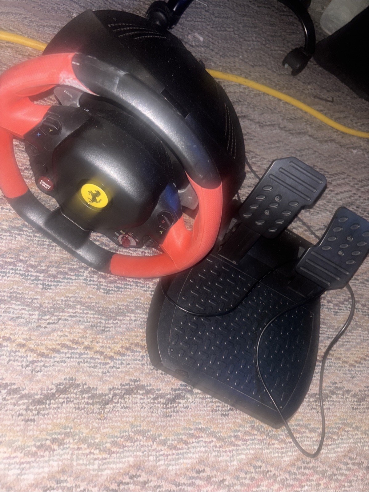 Ferrari Steering Wheel for Xbox Gaming Accessory With Pedals NO BOX/OG PACKAGING