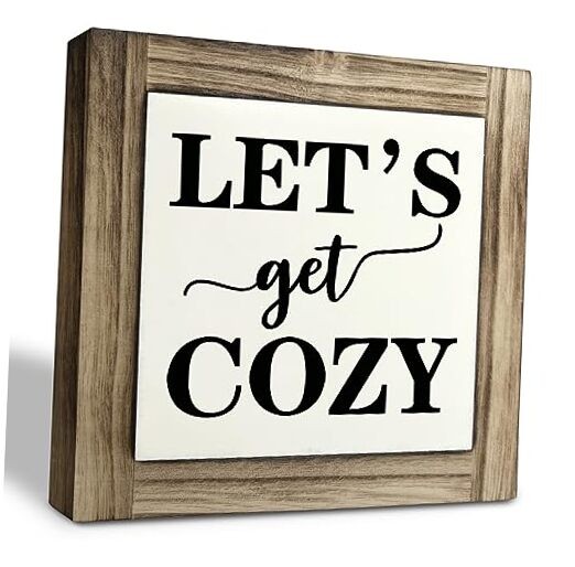 Inspirational Wood Signs, Box Wood Plaques Desk Décor, Farmhouse Home Decor 