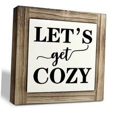 Inspirational Wood Signs, Box Wood Plaques Desk Décor, Farmhouse Home Decor 