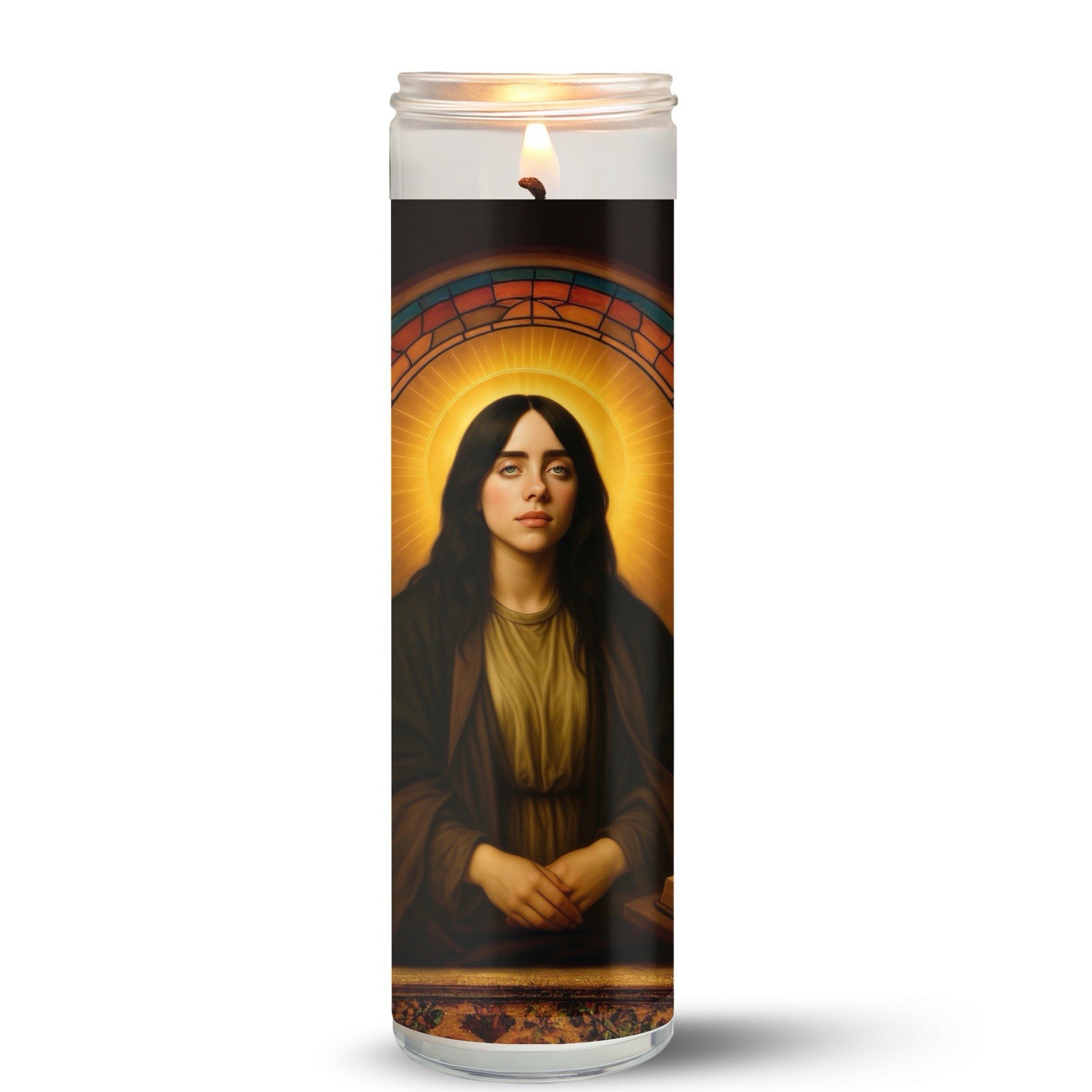 Saint Billie Eilish Candle: Unique Gift For Billie Eilish Fans