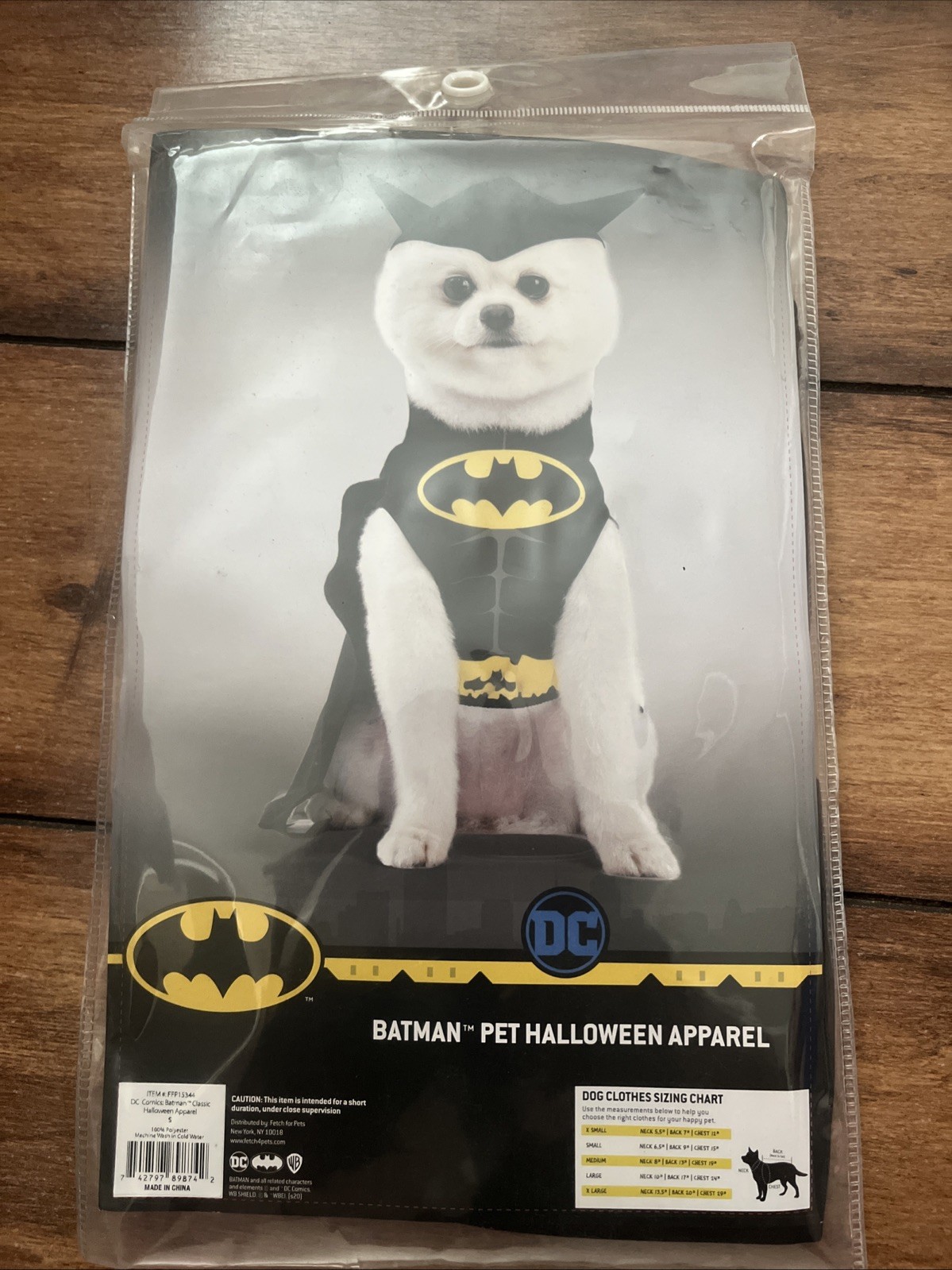 FFIY Batman Dog Costume, Black| Soft and Comfortable Hooded Dog Costume  S