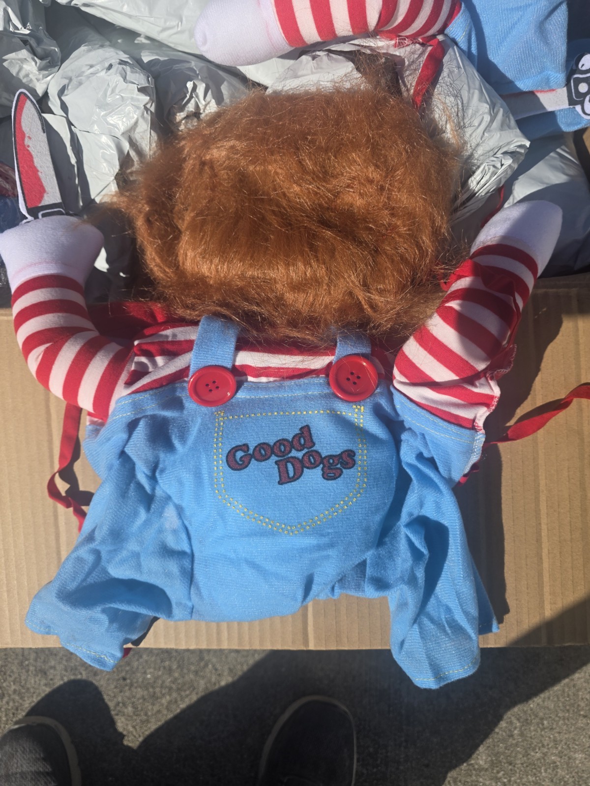 Dog Outfit Size Small Chucky Dog Clothes Costume Free Shipping