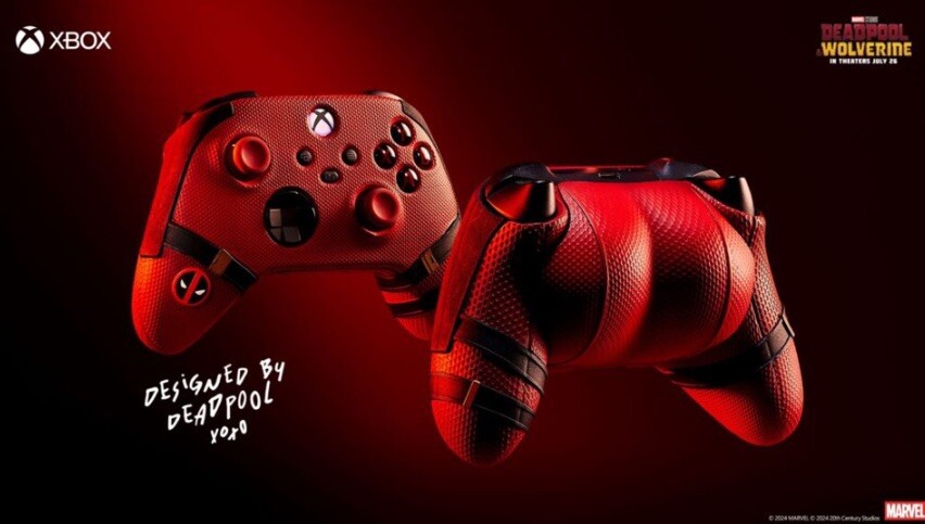 Deadpool Inspired Butt Cheek Xbox Controller Cover, 3D Printed Deadpool Cover