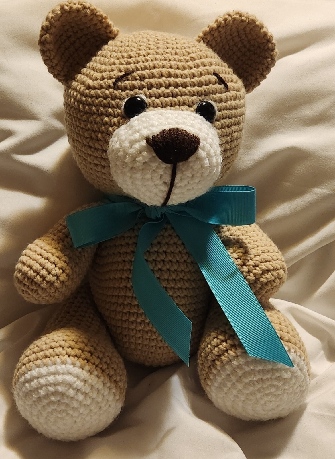 Handmade Crochet Teddy Bear Amigurumi Unique Gift