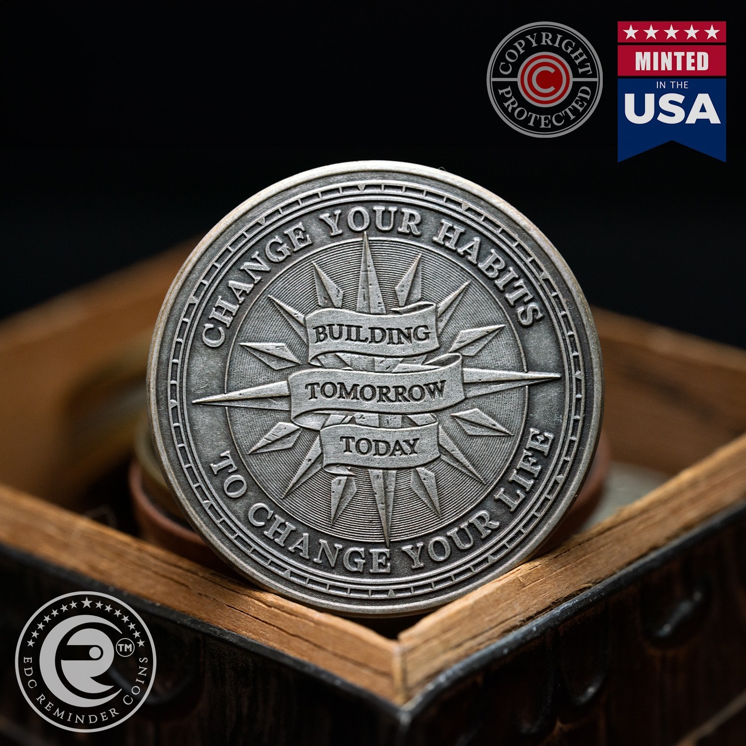 Habit Transformation Coin | Motivational Token | Unique Gift Idea Medallion