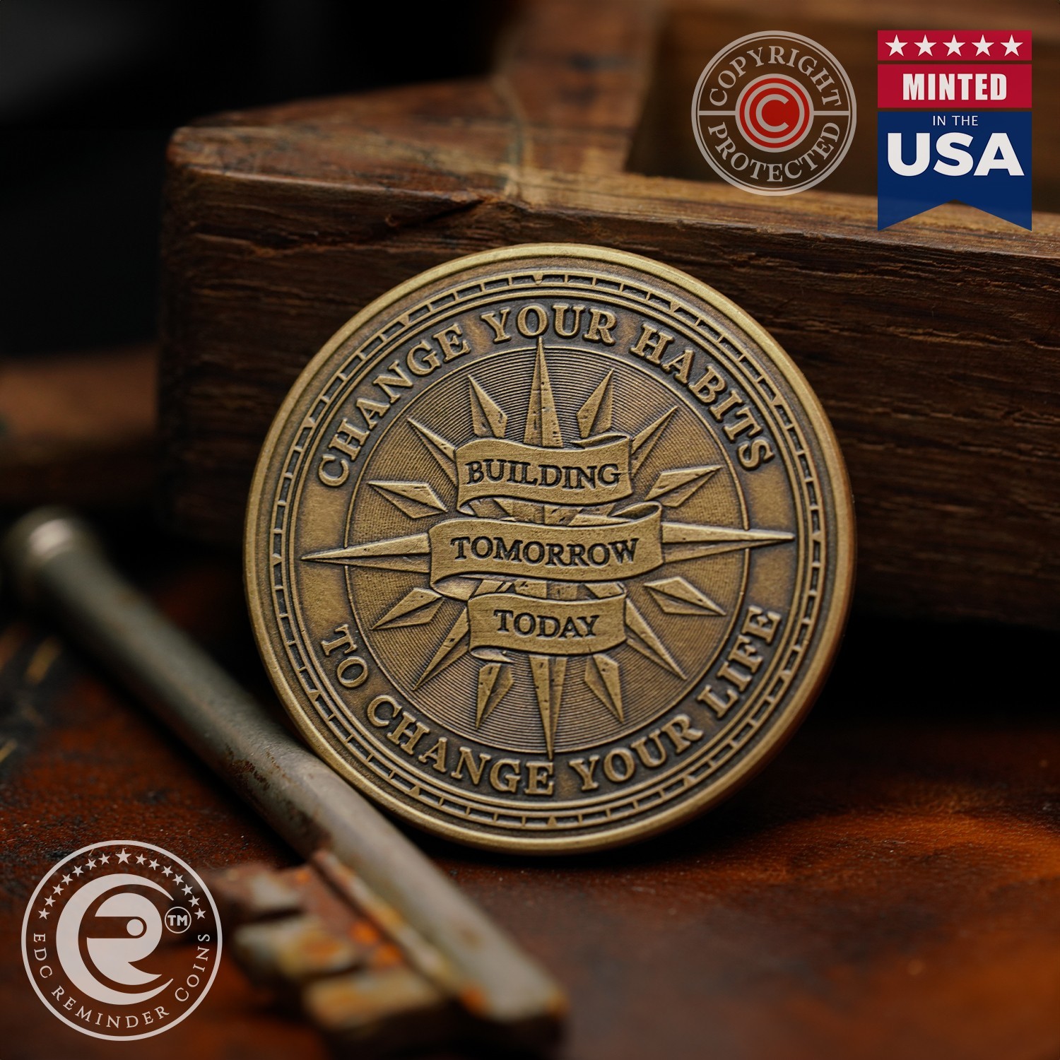 Habit Transformation Coin | Motivational Token | Unique Gift Idea Medallion