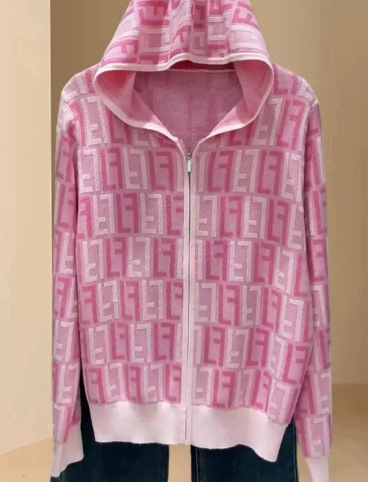 fashionable casual knitted coat