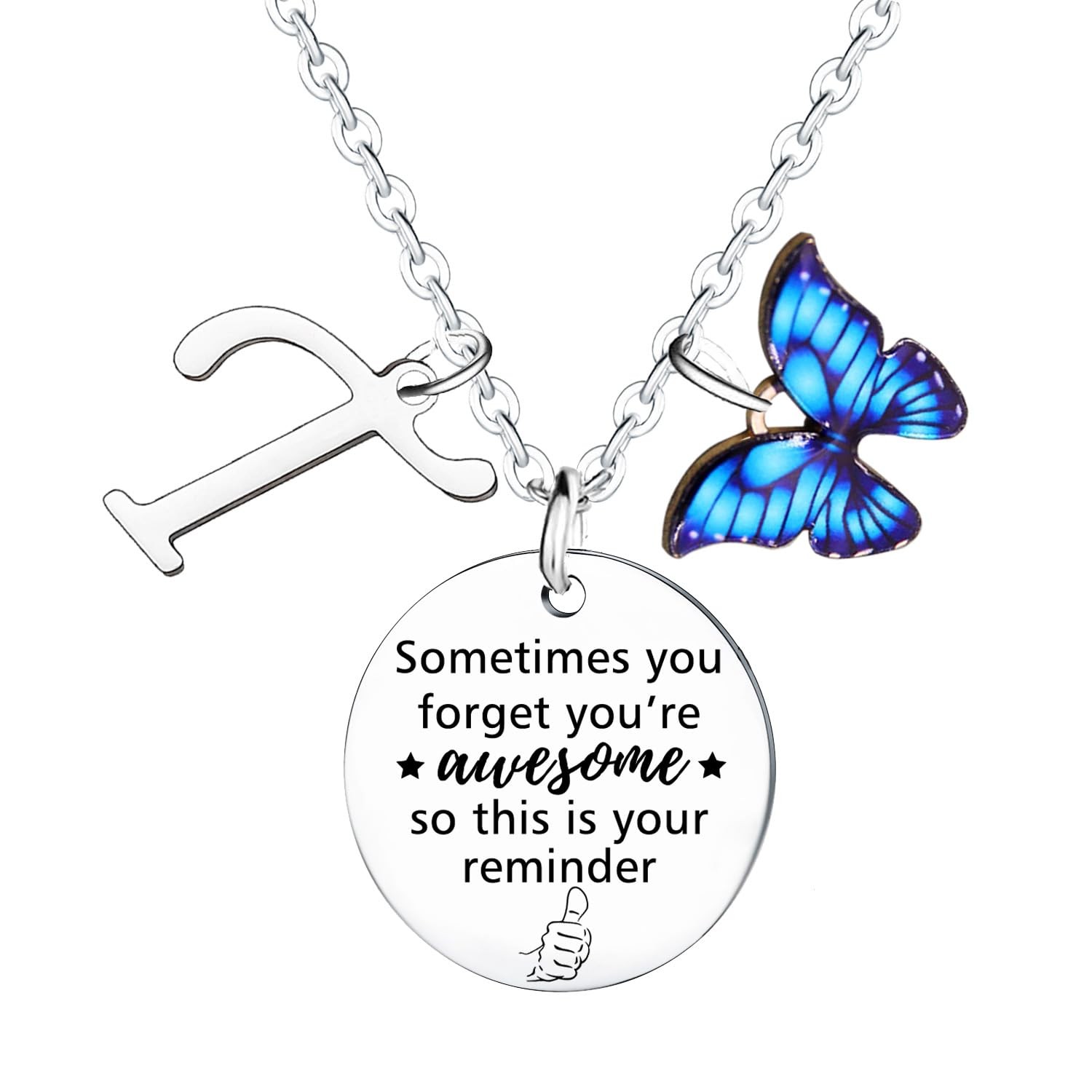 Initial Necklace For Women Inspirational Gifts For Sister Daughter Granddaughter