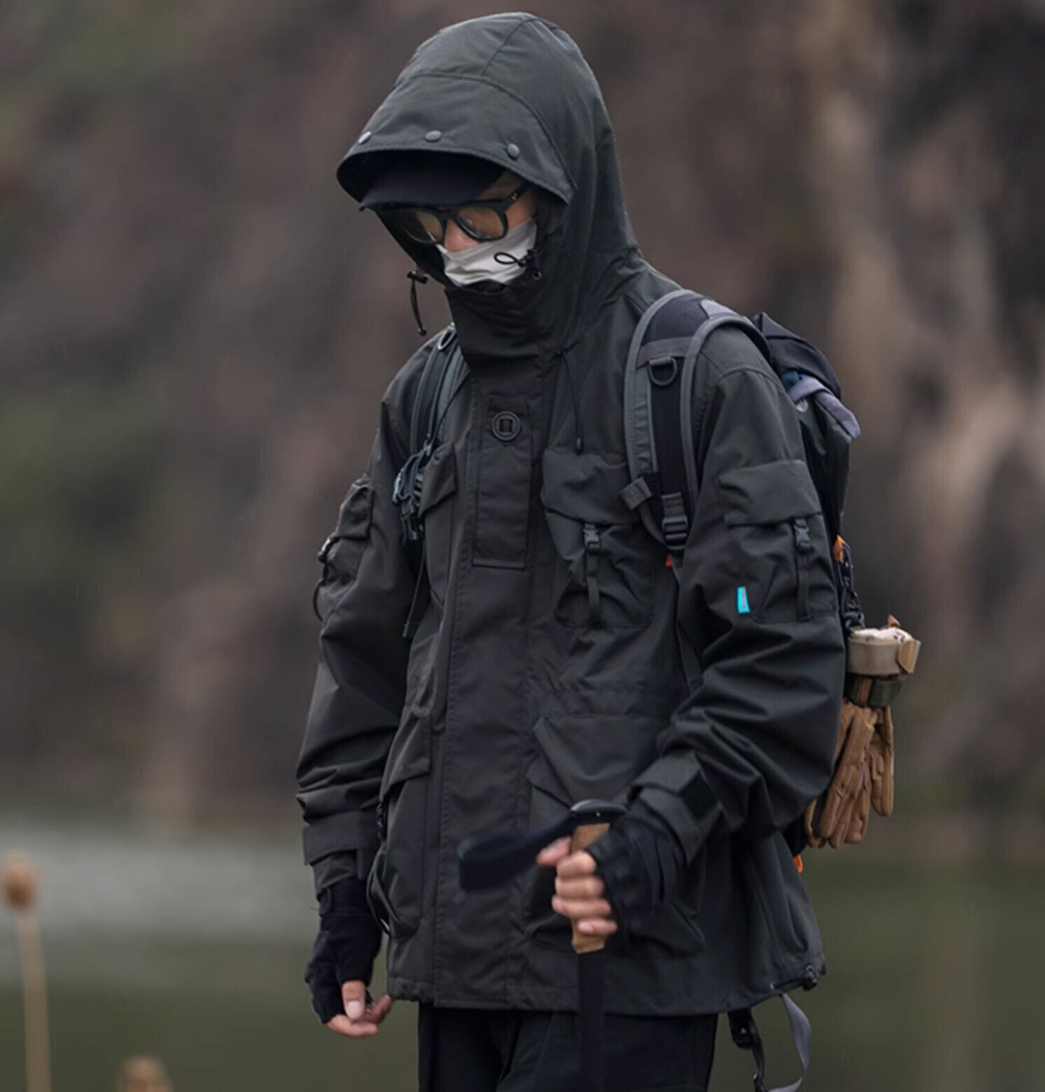 Techwear Heavy Tactical Wilderness Jacket Anorak J88 Streetwear Coat Windbreaker