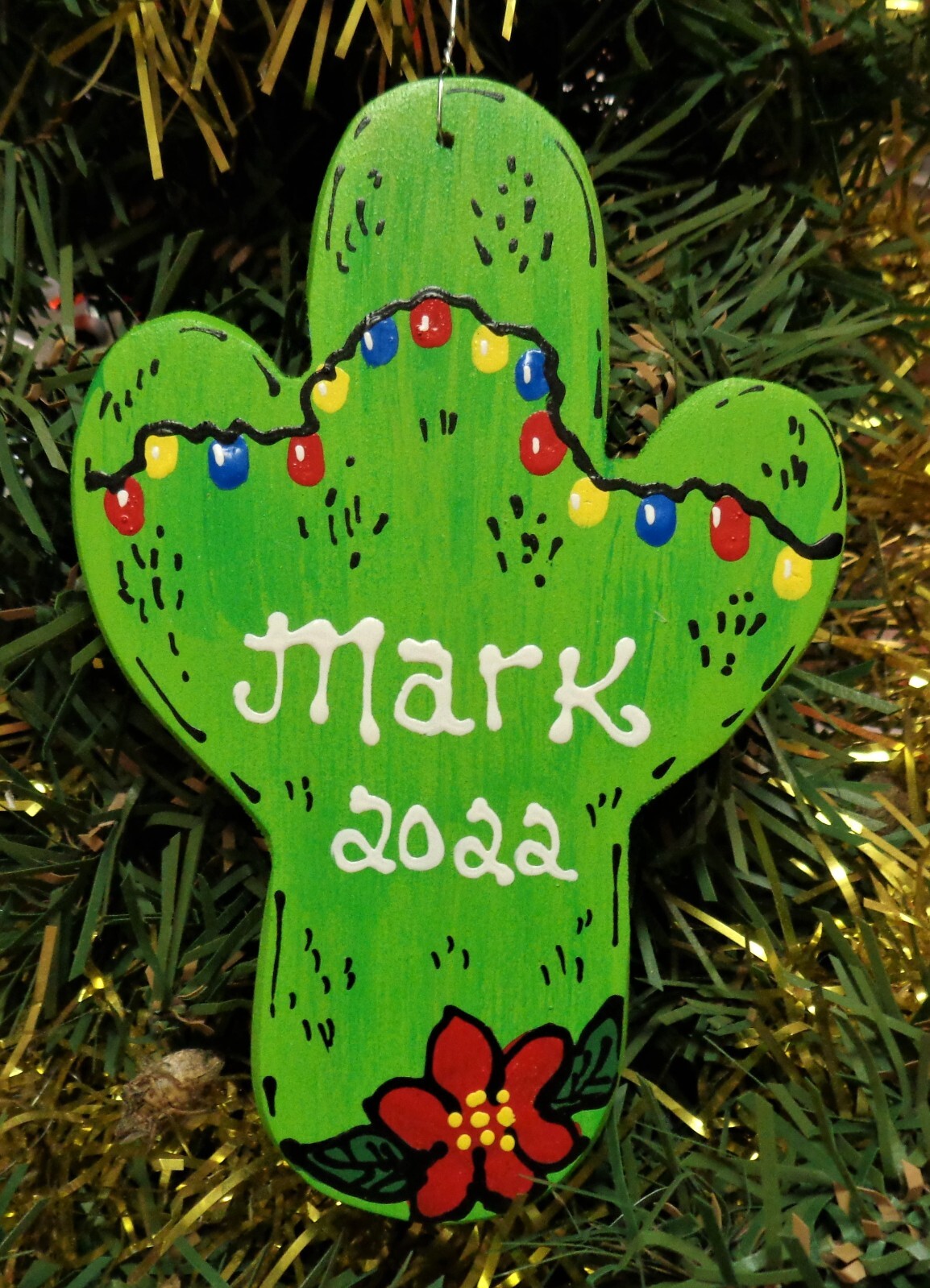 Cactus Southwestern Ornament U CHOOSE NAME & YEAR Christmas Personalized Gift