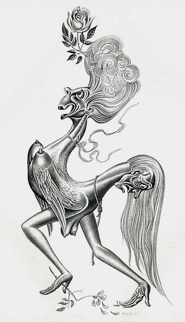 Vanity :  Boris Artzybasheff : Psychological Anthropomorphic Vision Art Print