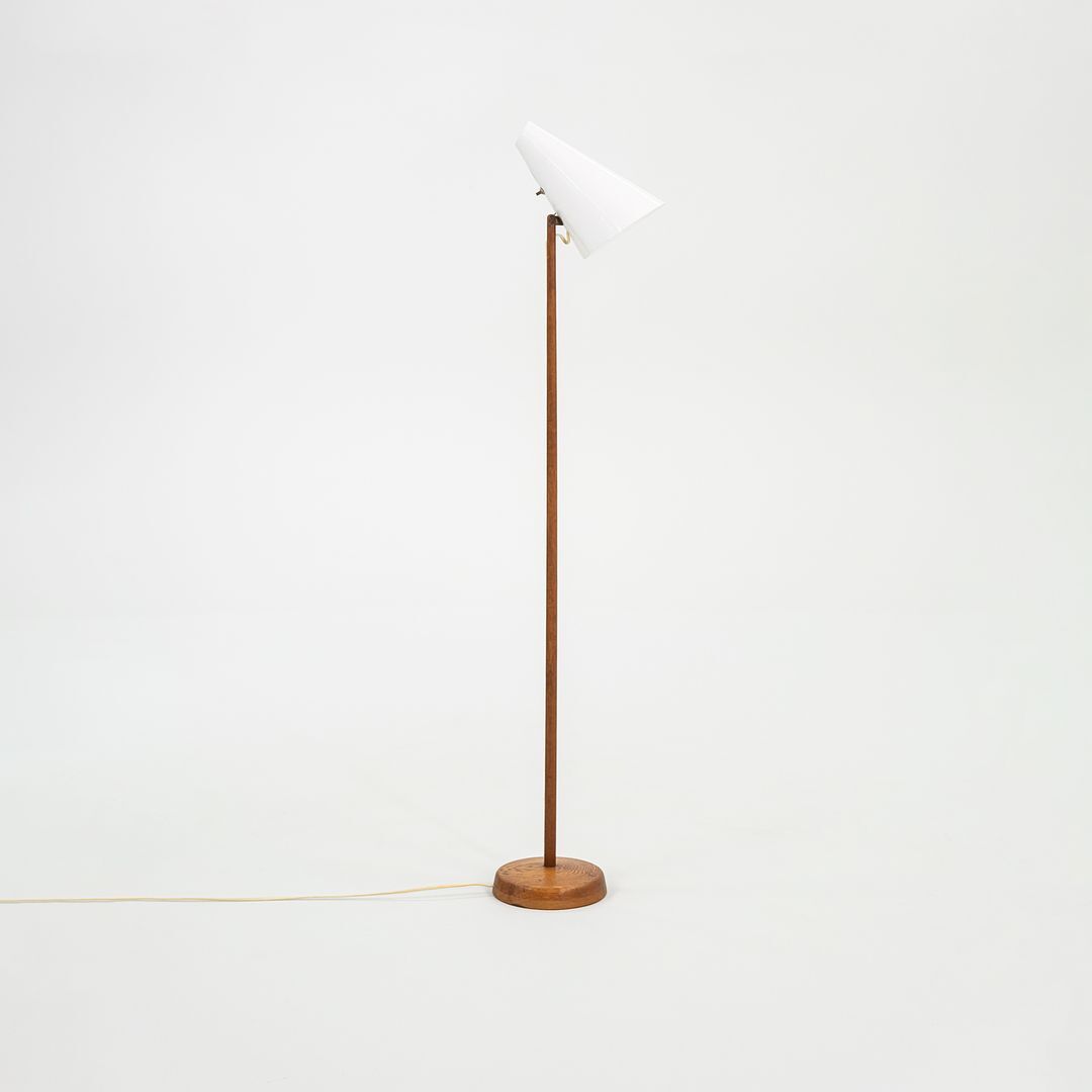 1950s Modern Swedish Floor Lamp in Teak by Uno and Osten Kristiansson for Luxus