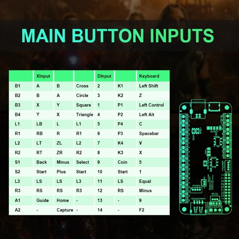 V5.6E USB Passthrough Fighting Board Gaming Accessories RP2040