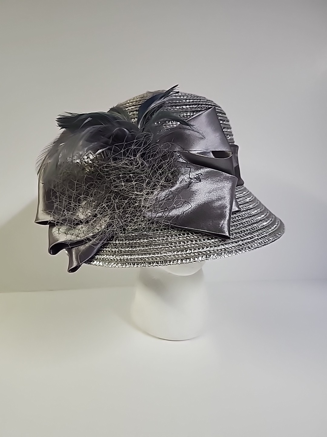 Womans Elegant Church Hat Derby Hat Formal Dress Hat Womans Statement Fasinator 