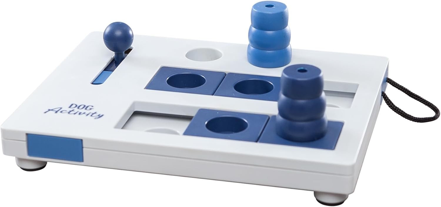 Interactive IQ Dog Activity Treat Puzzle Toy w/ 4 Levels of Play