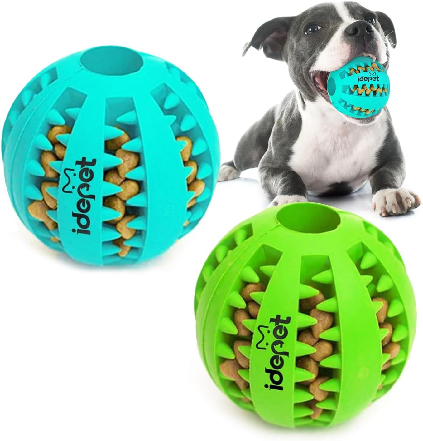Interactive Dog Teeth Cleaning Food Dispensing Chew Ball Toy