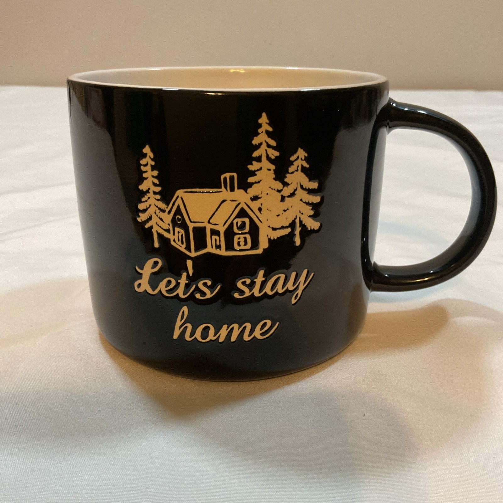 Let's Stay Home Coffee Mug Candle - Cozy Comfort