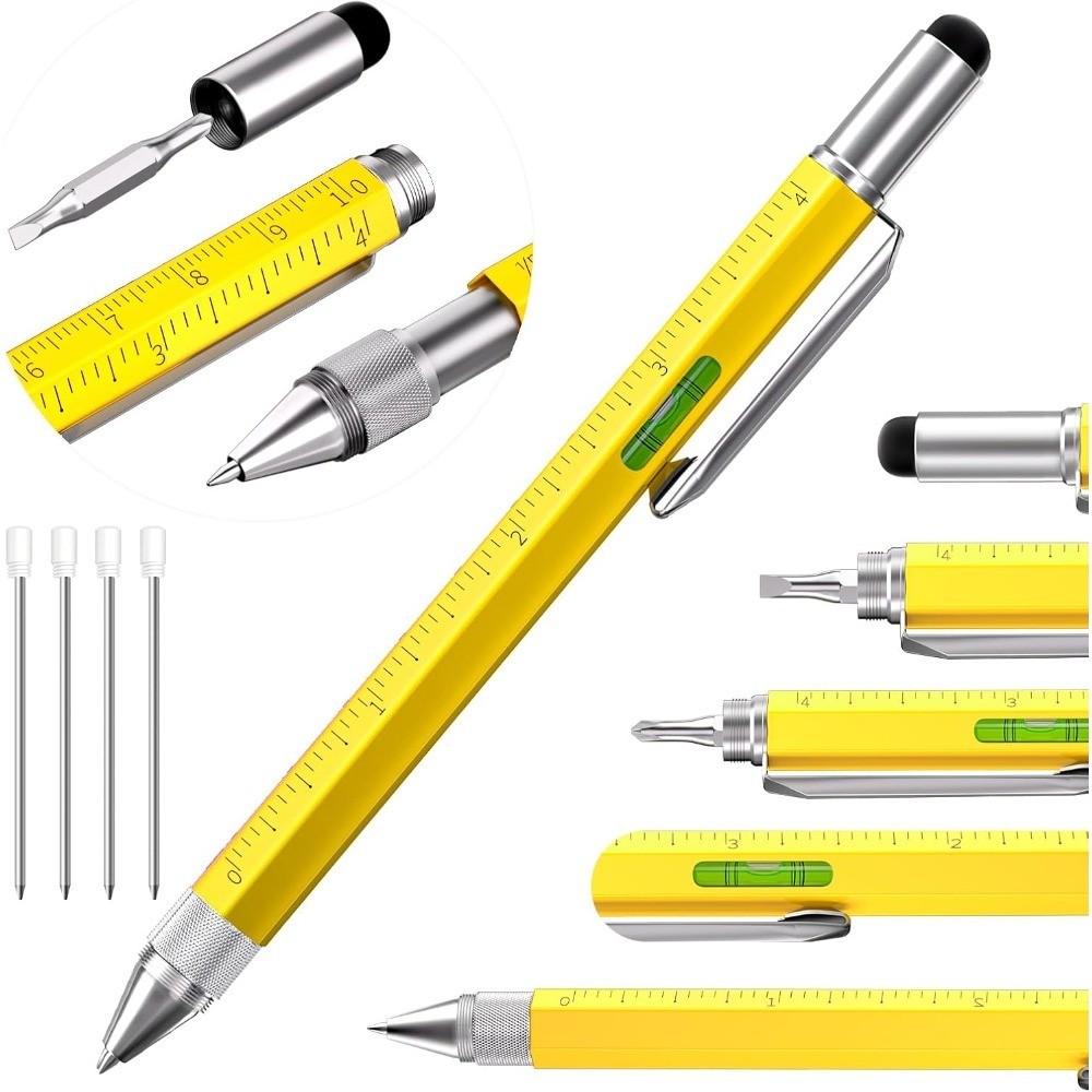 Multi Function Tech Pen Tool Gadget for Men and Women, Cool Gift Idea for Dad,