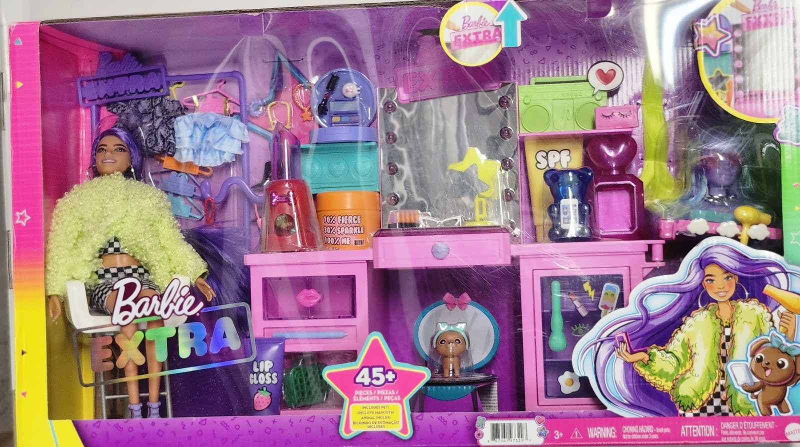 BARBIE  EXTRA 45 Piece Play Set And Accessories