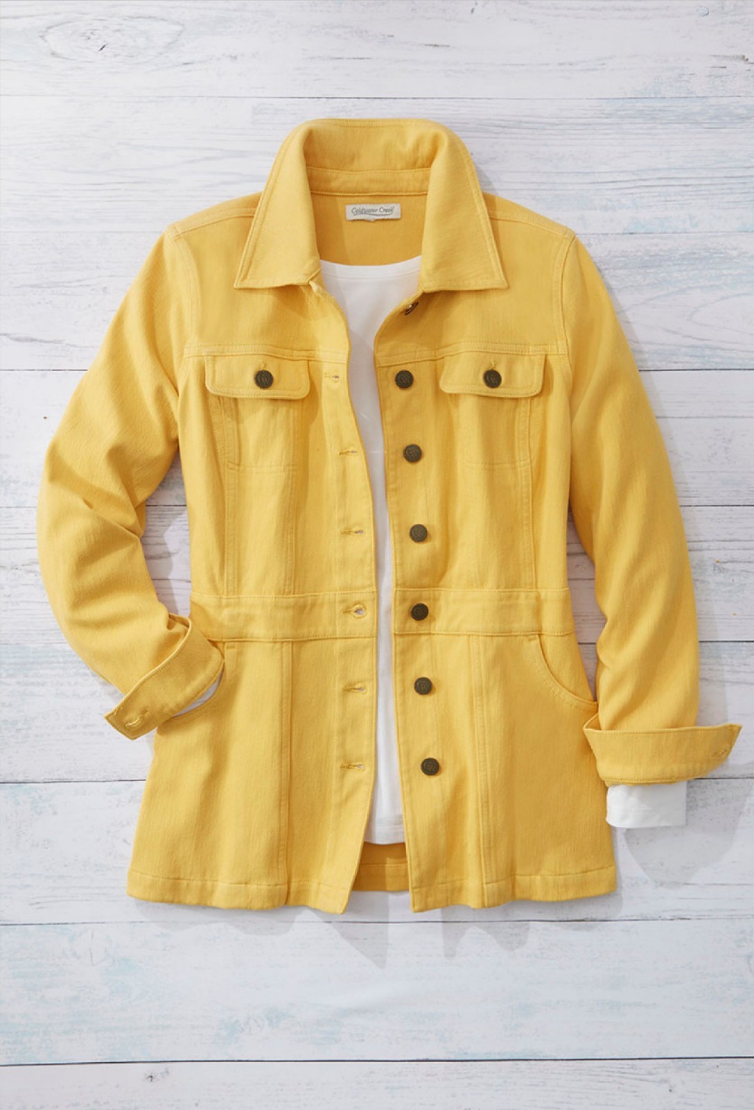 Coldwater Creek Women’s Urban Trails Knit Denim Jacket 6 Color available