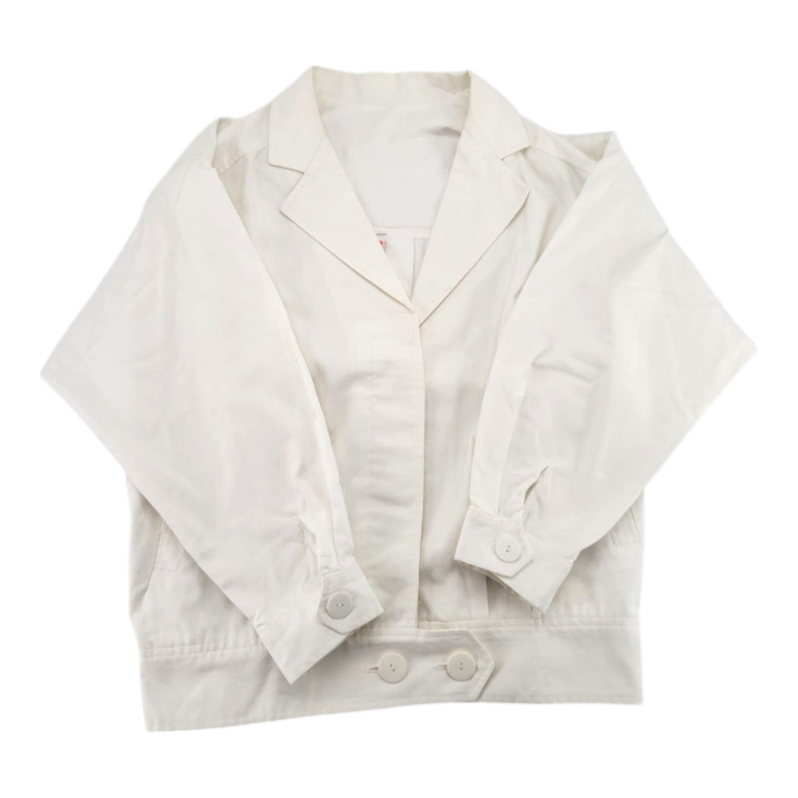 Pandora White Button Front Jacket Womens Casual Style Size 9/10