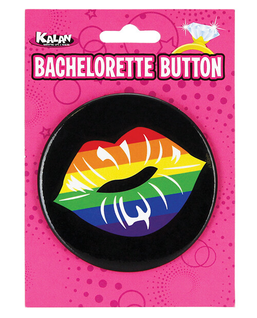 3 Rainbow Lips Button - Vibrant Colors, Fun Accessory for Outfits