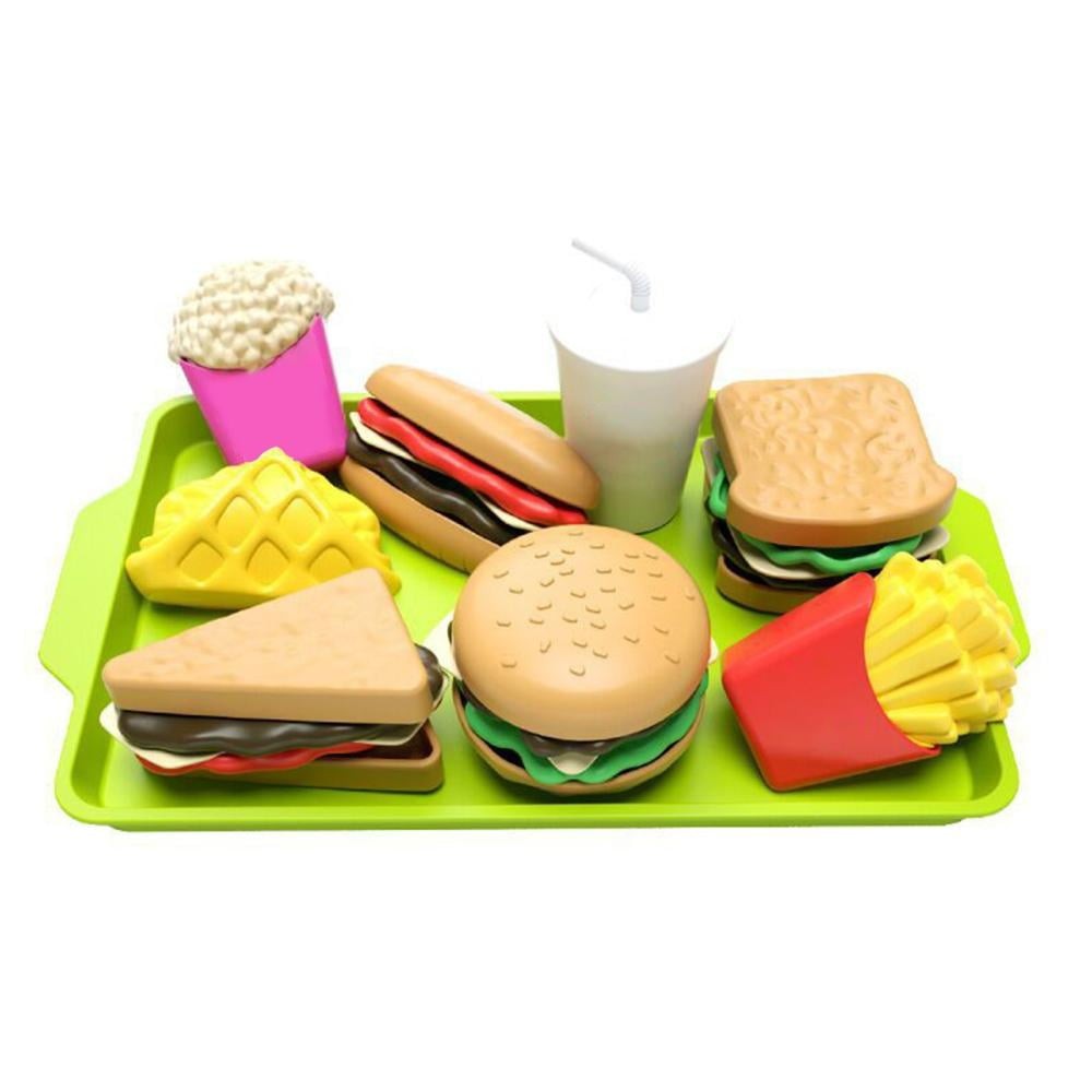 Kids Pretend Play Food Sets Fake Toddler Play Kitchen Accessories Sandwich Toys