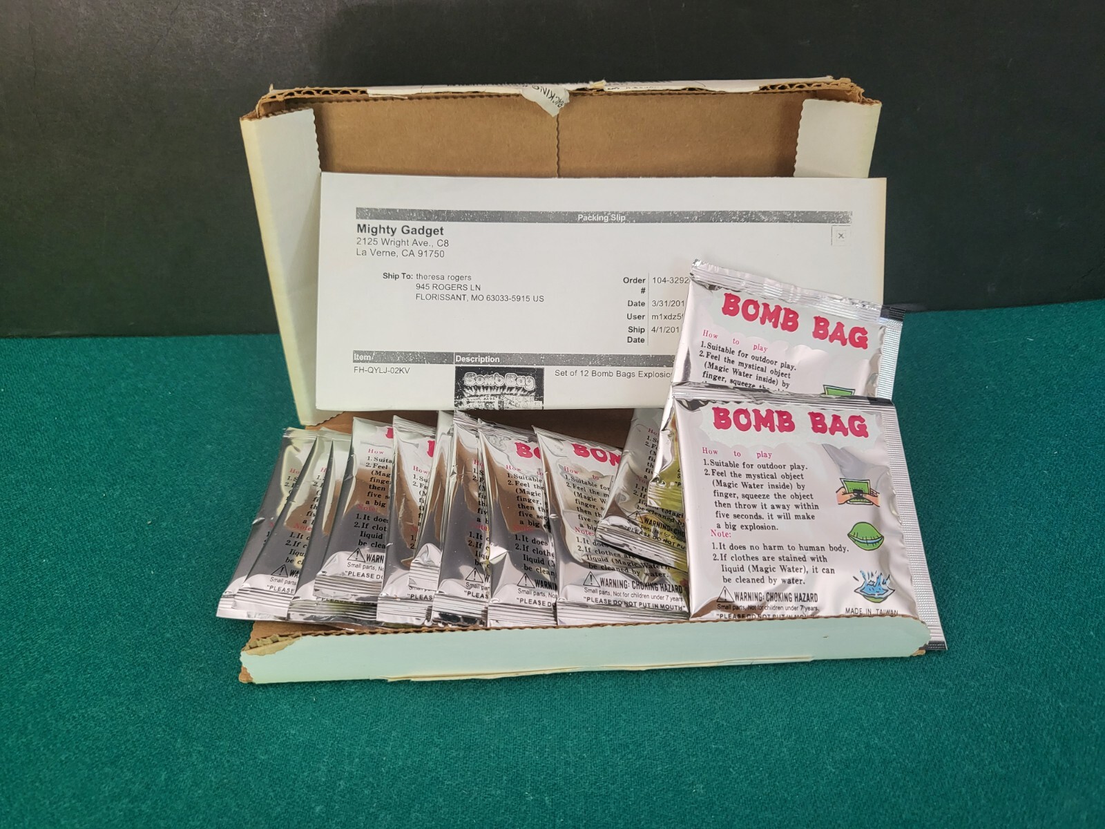 Set Of 13- Play Toy Bomb Bags By Mighty Gadget,  Play War Kids Toys