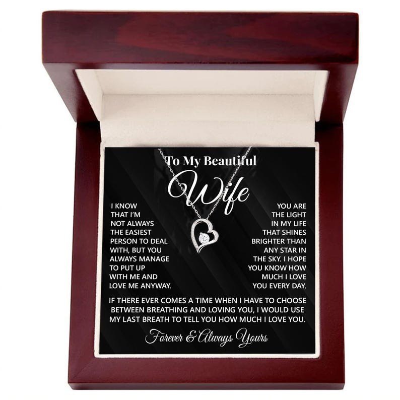 To My Wife Necklace From Husband, Gift For Her, Soulmate Women Necklaces Gifts