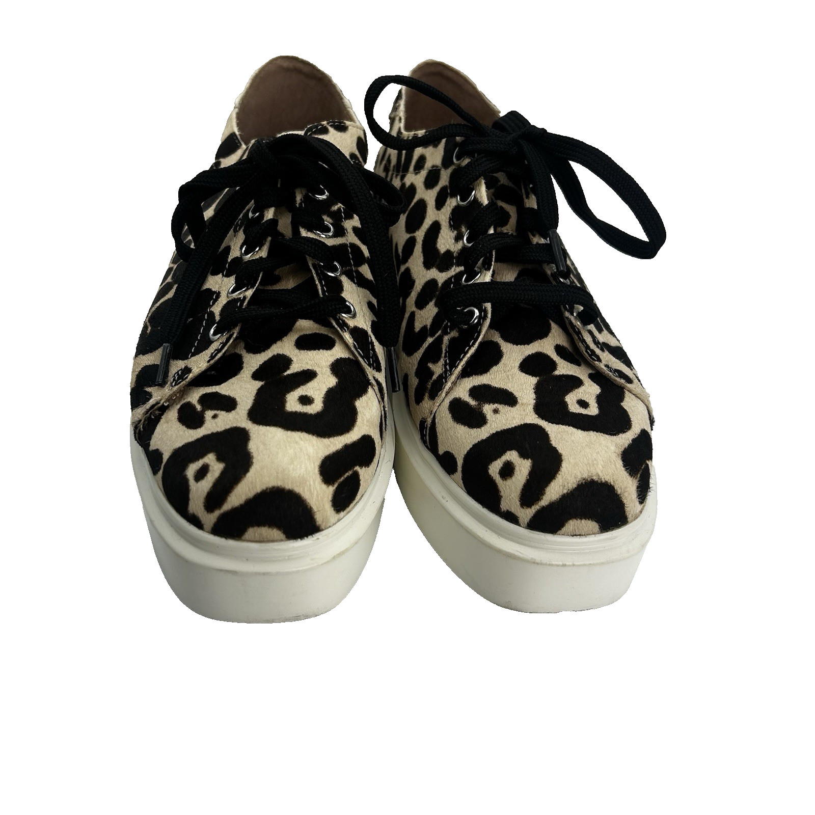 Paolo Linea Karri leopard statement piece platform sneaker size 9.5