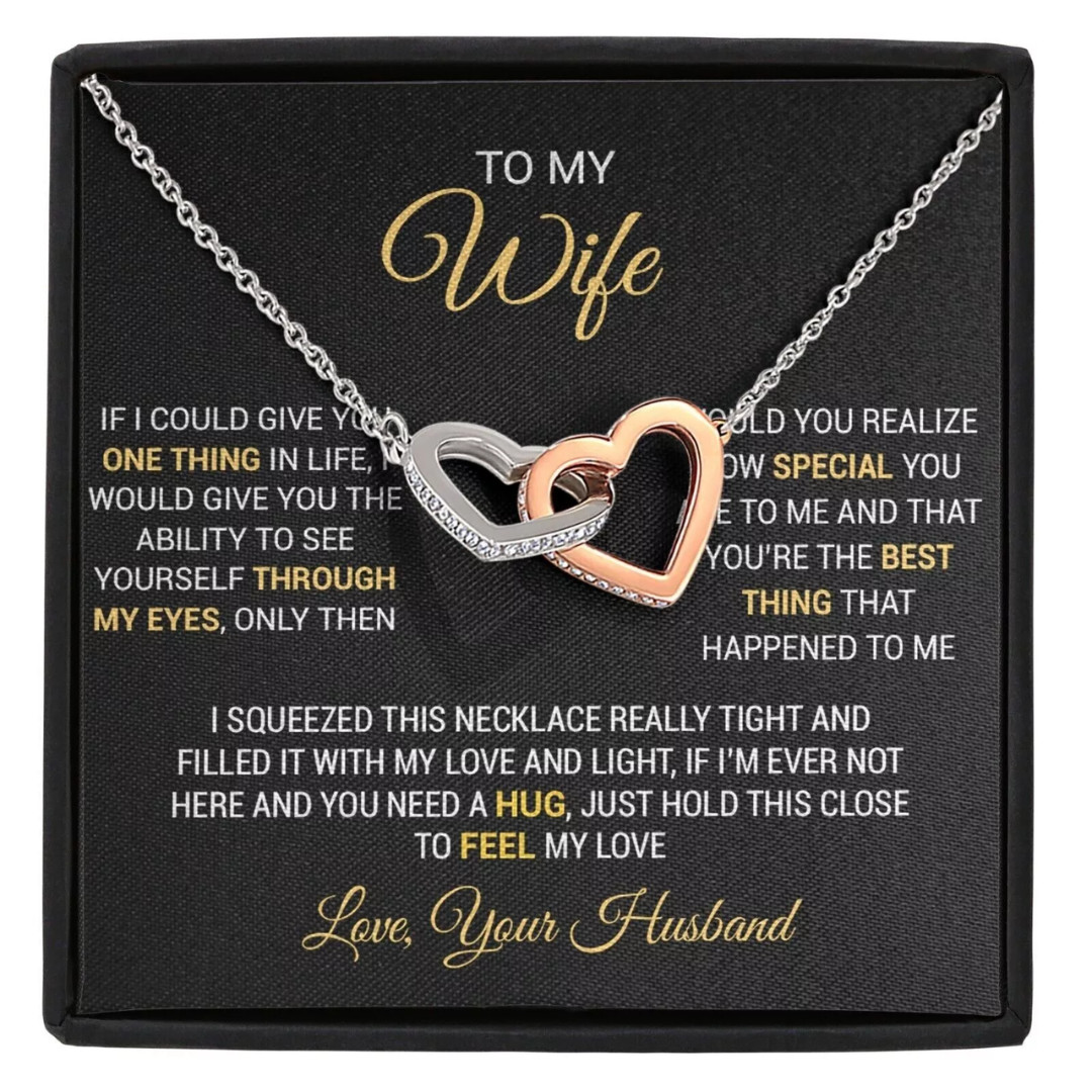 To My Wife Necklace, Gift For Wife, Anniversary Gift For Wife, Necklace For Wife