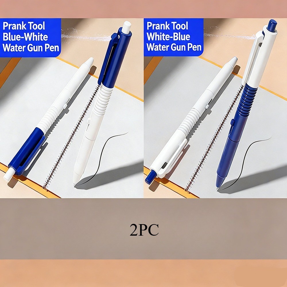 2PC Fun Dual Function Trick Pen Toy Ballpoint Compatible with Party & Prank Play