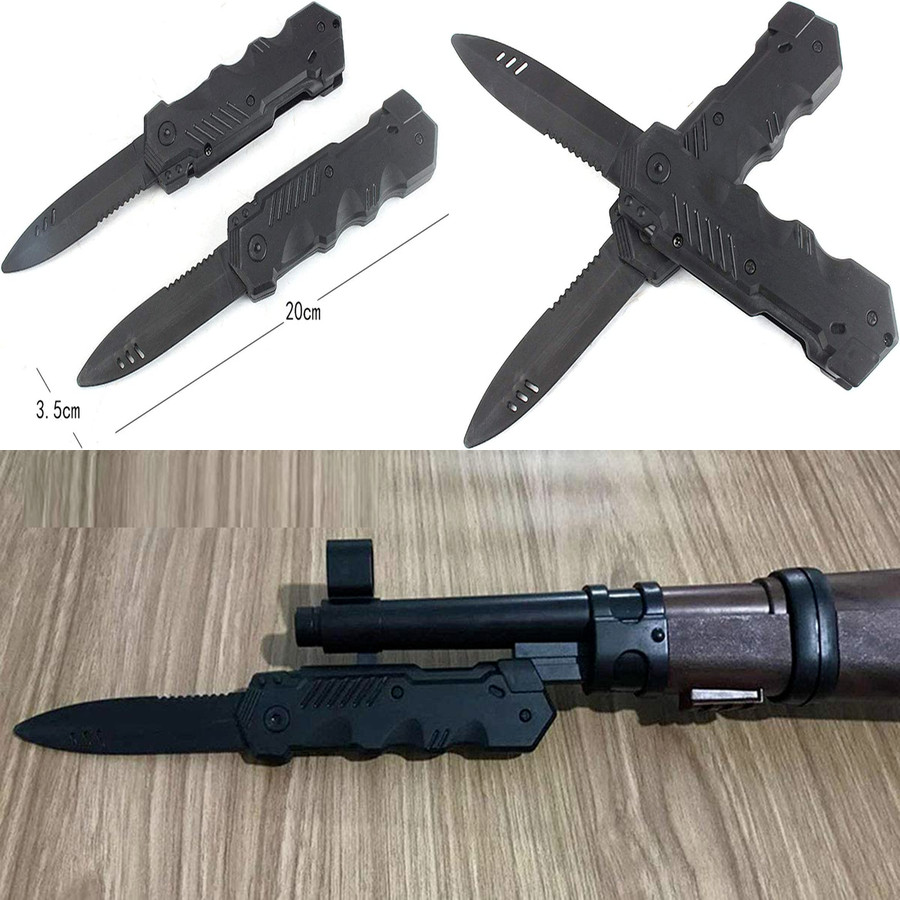 Cooplay 2Pcs Retractable Hardcover Knife Toy Plastic Fake Fun Trick Gadget Props